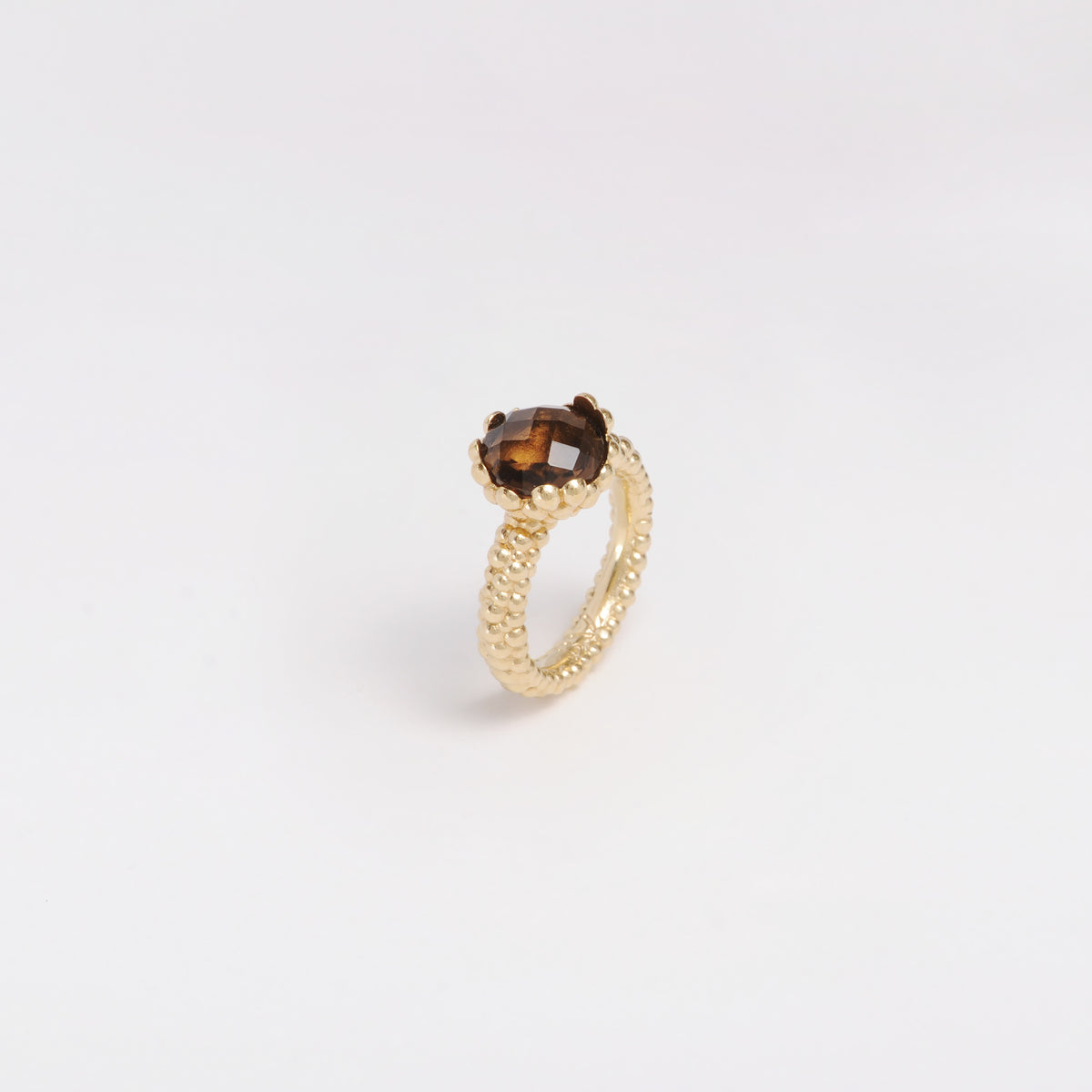 Bague Mrs. Green Quartz Fumé – Bonanza Paris